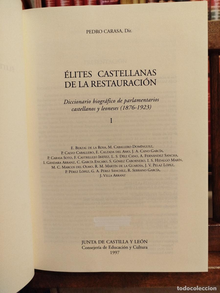 Libros: &Eacute;lites Castellanas de la Restauraci&oacute;n. 2 VOL. - VV. AA - Foto 3