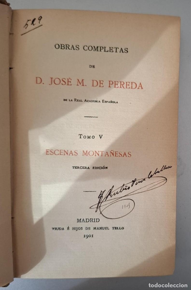 Libros: Jos&eacute; M. de Pereda - ESCENAS MONTA&Ntilde;ESAS - Foto 5