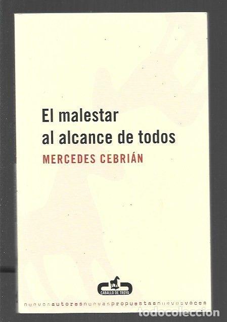 Libros: MALESTAR AL ALCANCE DE TODOS - EL - CEBRIAN, MERCEDES - Foto 1