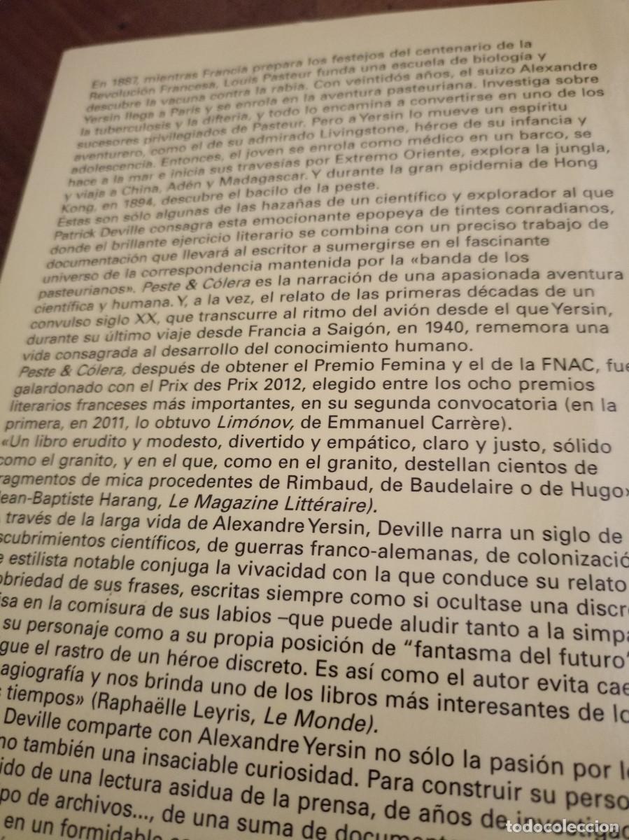 Libros: PESTE & C&Oacute;LERA. Deville, Patrick. - Foto 2