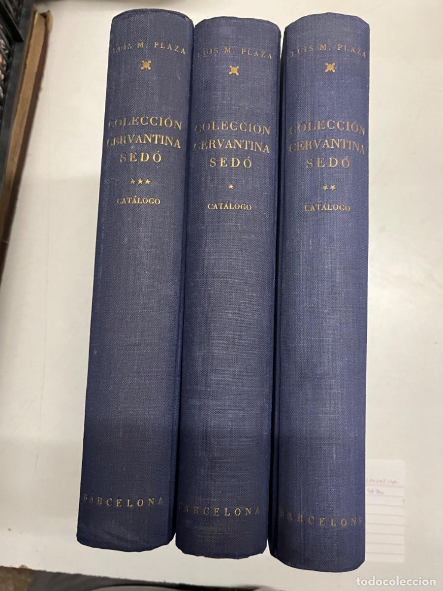 Libros: Cat&aacute;logo de la colecci&oacute;n cervantina Sed&oacute;. (3 vol&uacute;menes) - Foto 1
