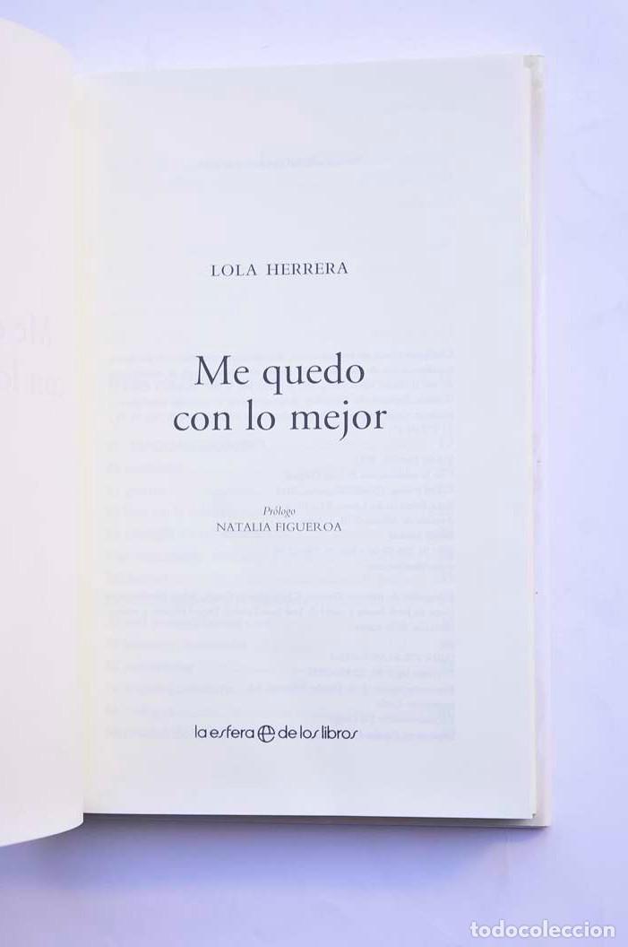 Libros: Me quedo con lo mejor - HERRERA, Lola - Foto 3