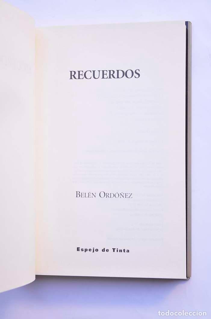 Libros: Recuerdos - ORDO&Ntilde;EZ, Bel&eacute;n - Foto 3