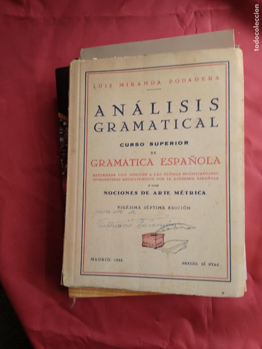 Libros: An&aacute;lisis gramatical. Luis Miranda Podadera L.809-3158 - Foto 1