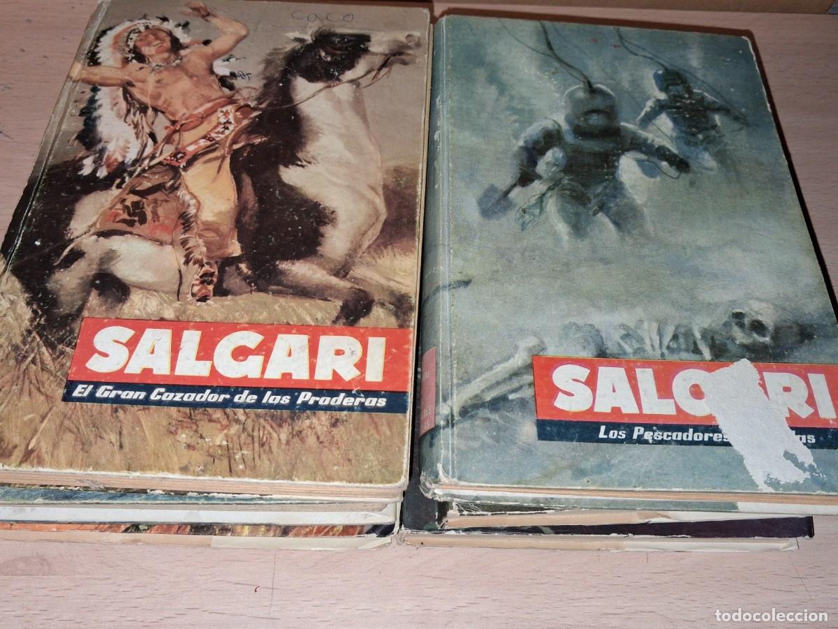 Libros: Emilio Salgari. Lote de 7 libros. A&ntilde;os 50 - Foto 2