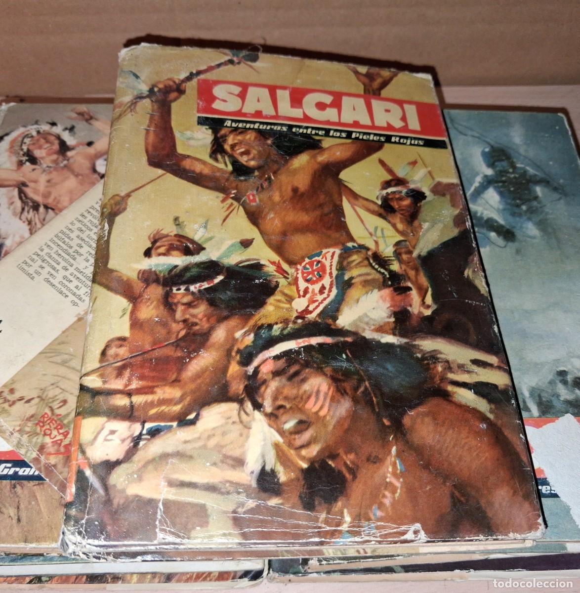 Libros: Emilio Salgari. Lote de 7 libros. A&ntilde;os 50 - Foto 3