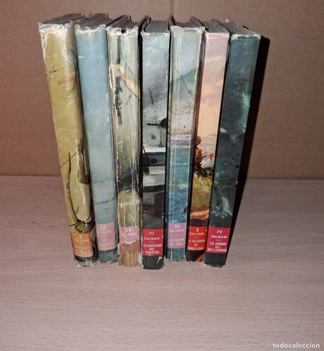 Libros: Emilio Salgari. Lote de 7 libros. A&ntilde;os 50 - Foto 5