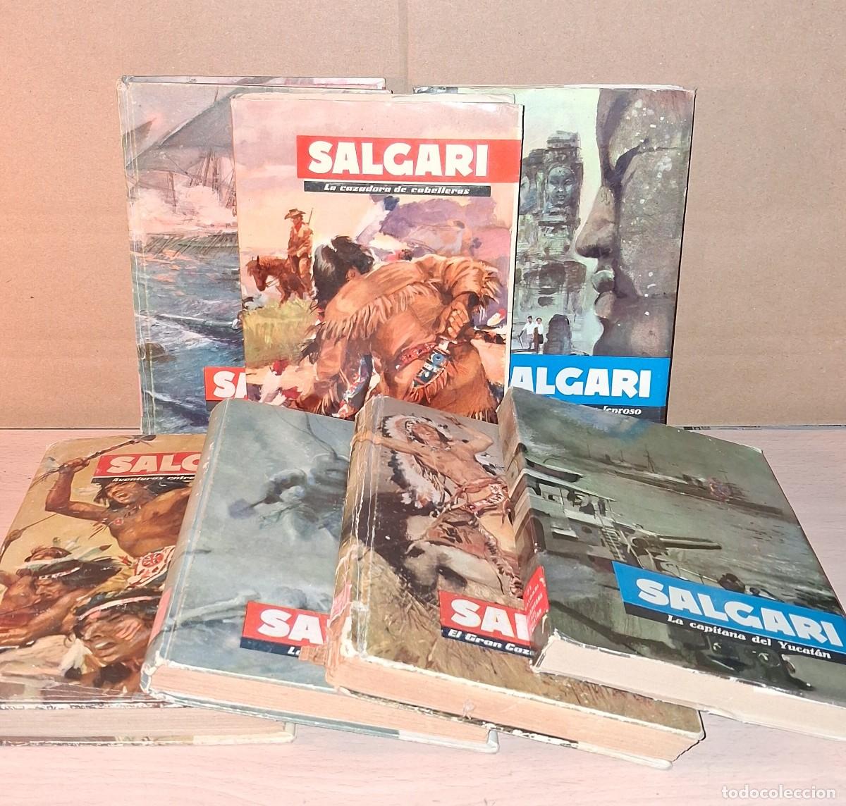 Libros: Emilio Salgari. Lote de 7 libros. A&ntilde;os 50 - Foto 6