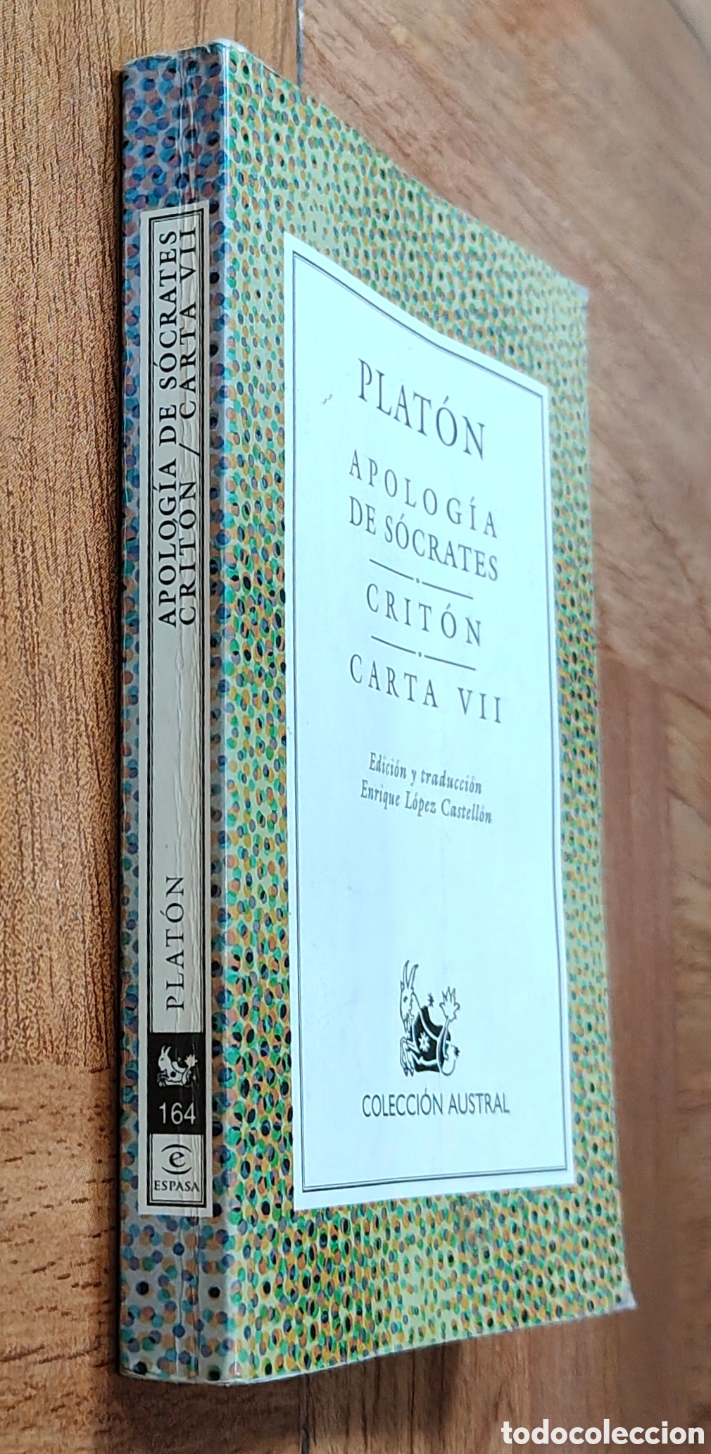 Libros: Apolog&iacute;a de S&oacute;crates / Crit&oacute;n / Carta VII - Plat&oacute;n - Foto 1