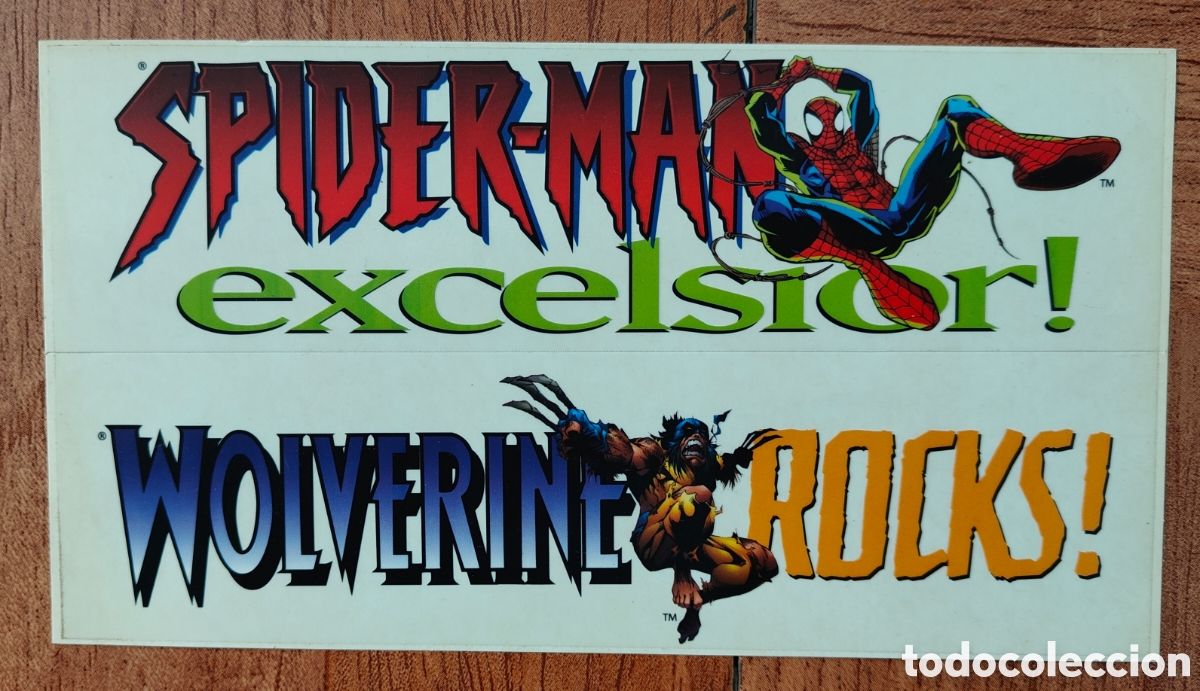 Libros: Pegatinas Spiderman excelsior! / Wolverine Rocks! Lobezno - Foto 1