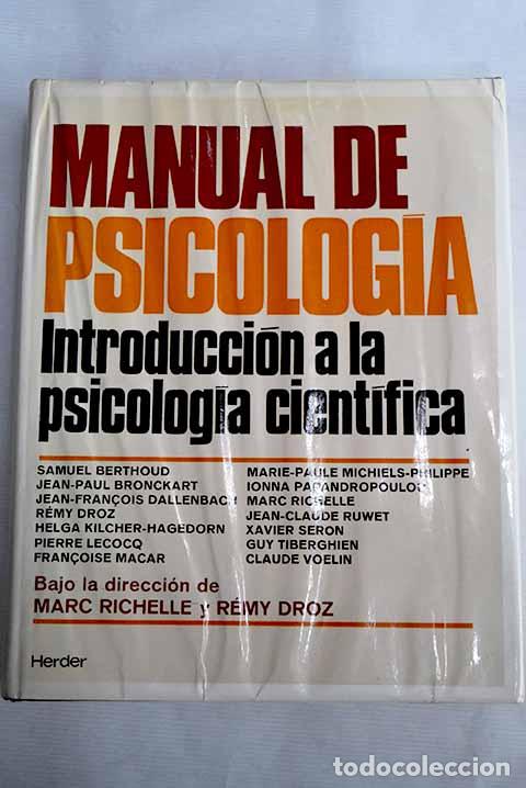 Libros: Manual de psicolog&iacute;a.- Richelle, Marc - Foto 1