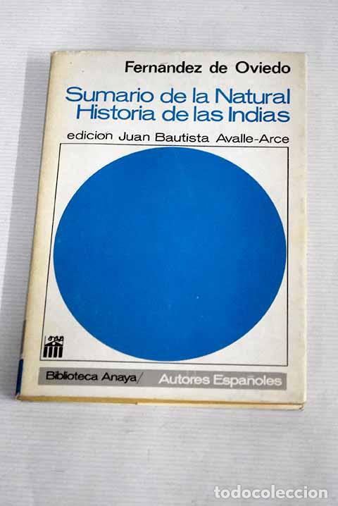 Libros: Sumario de la natural historia de las Indias.- Fern&aacute;ndez de Oviedo, Gonzalo