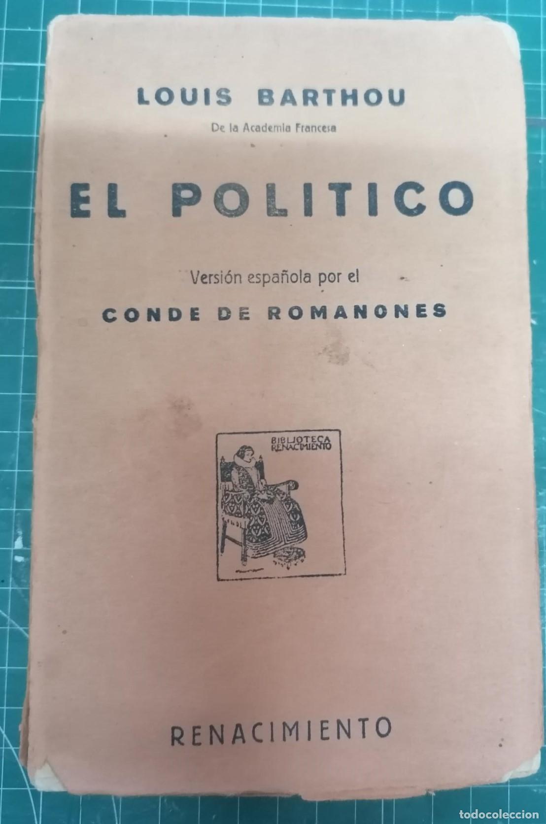 Libros: Barthou, Louis - EL POL&Iacute;TICO - Foto 1