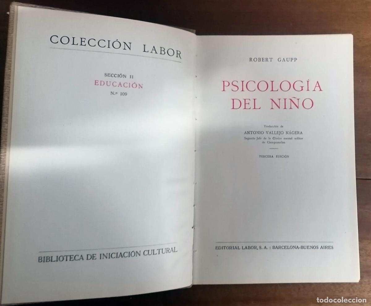 Libros: Gaupp, Robert. - PSICOLOGIA DEL NI&Ntilde;O. - Foto 2