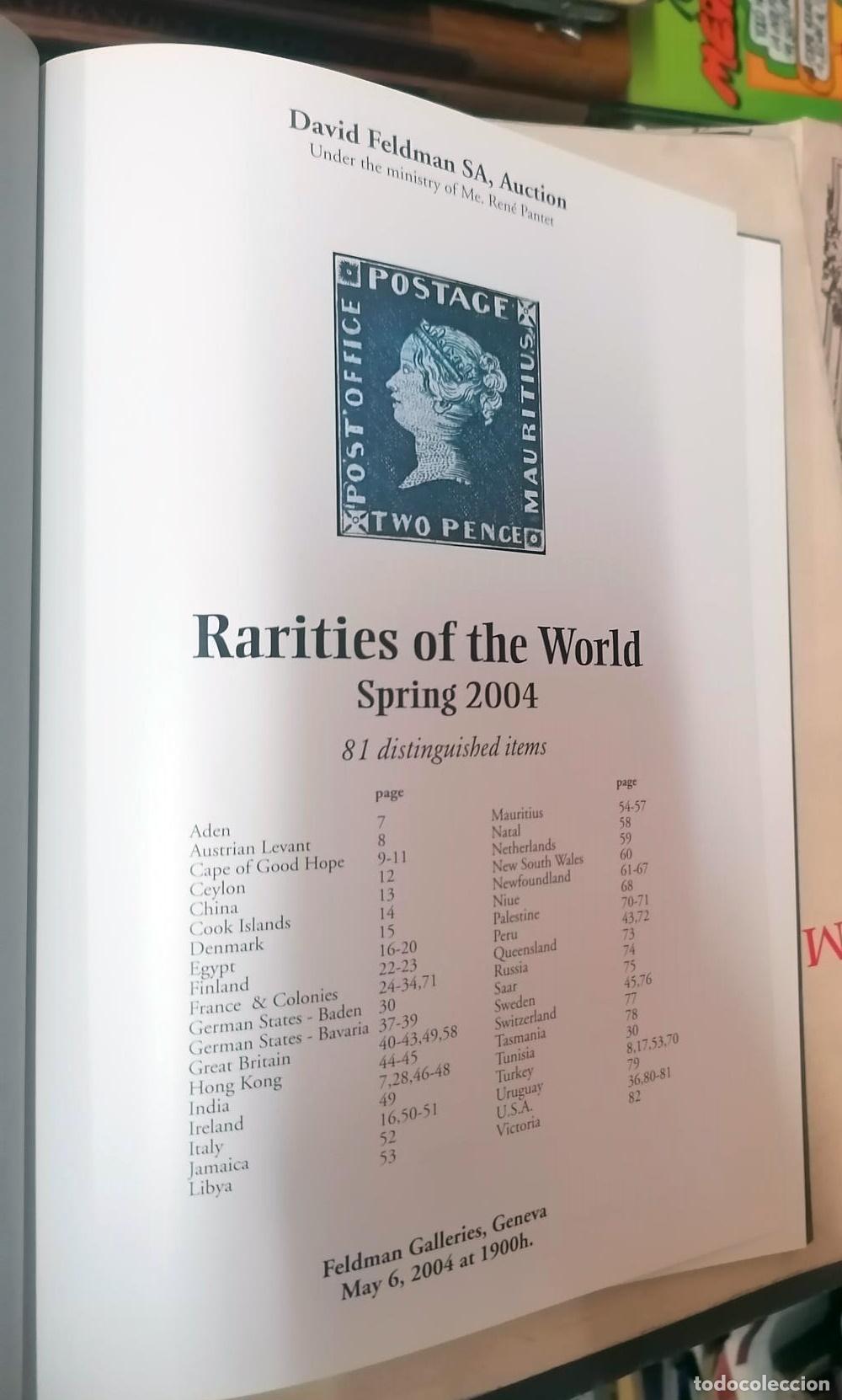 Libros: David Feldman - RARITIES OF THE WORLD, Spring 2004 - Foto 2
