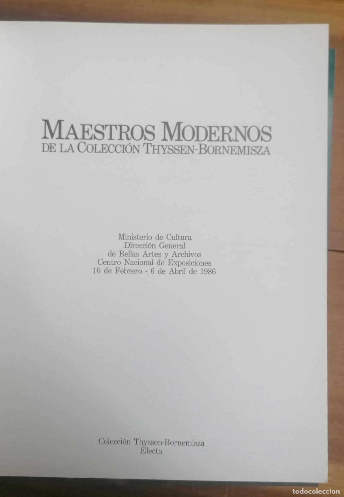 Libros: MAESTROS MODERNOS DE LA COLECCI&Oacute;N THYSSEN - BORNEMISZA - Foto 2