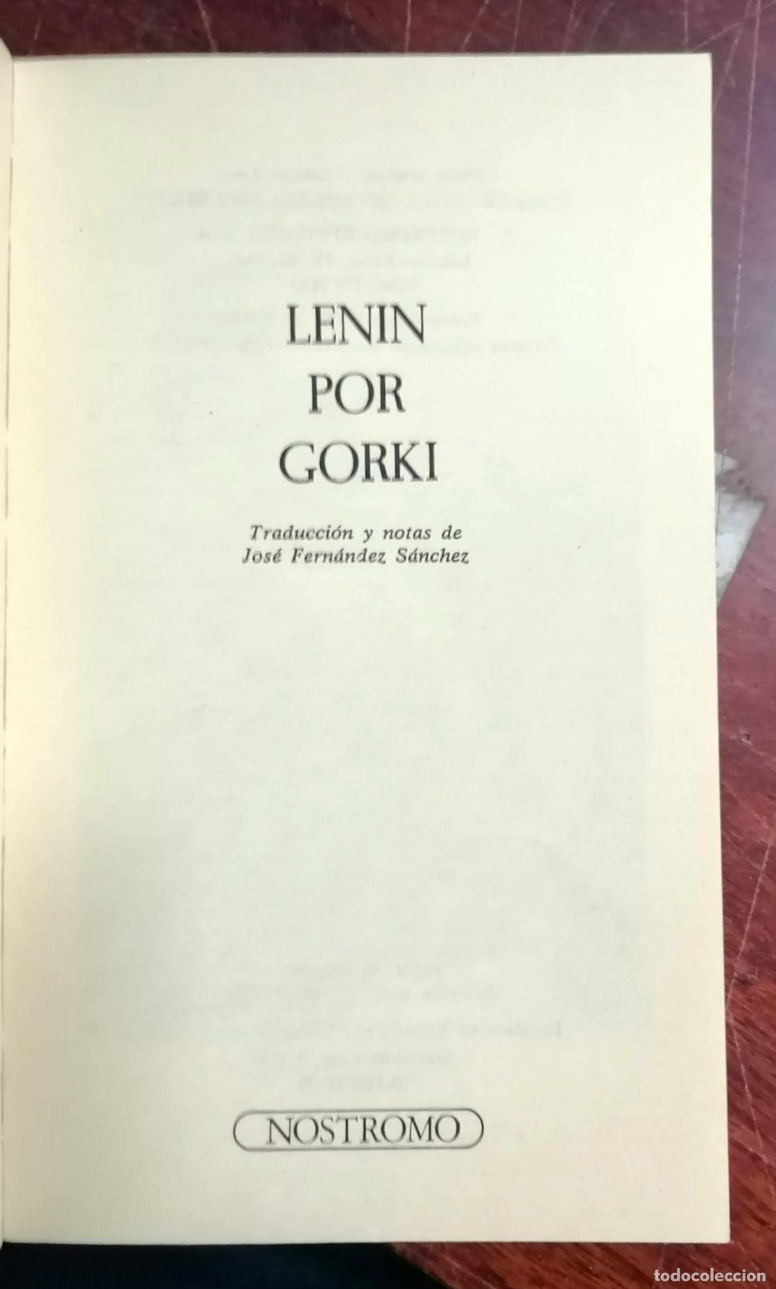 Libros: Gorki - LENIN POR GORKI - Foto 3