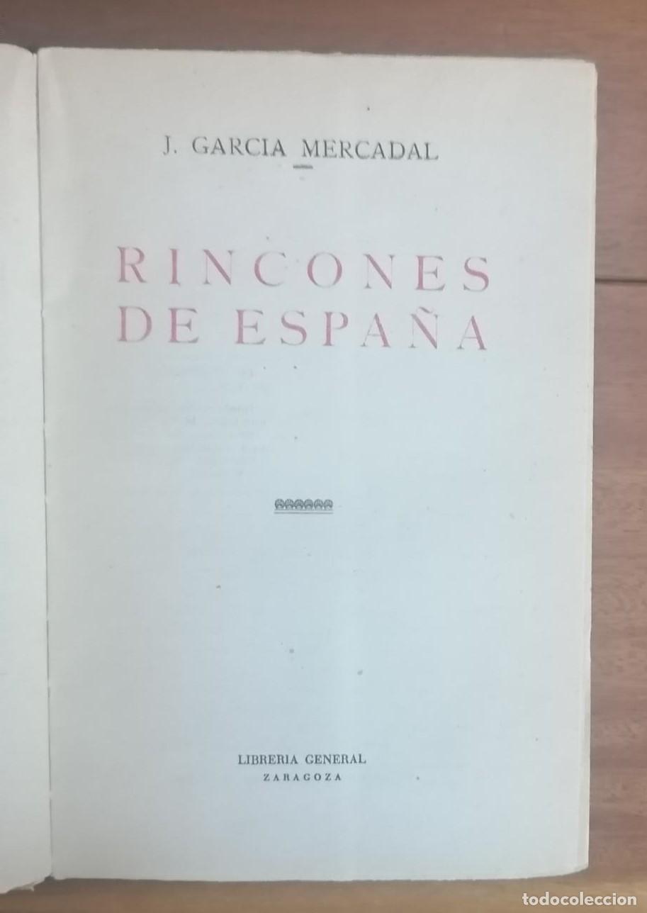 Libros: J. Garc&iacute;a Mercadal. - RINCONES DE ESPA&Ntilde;A. - Foto 2