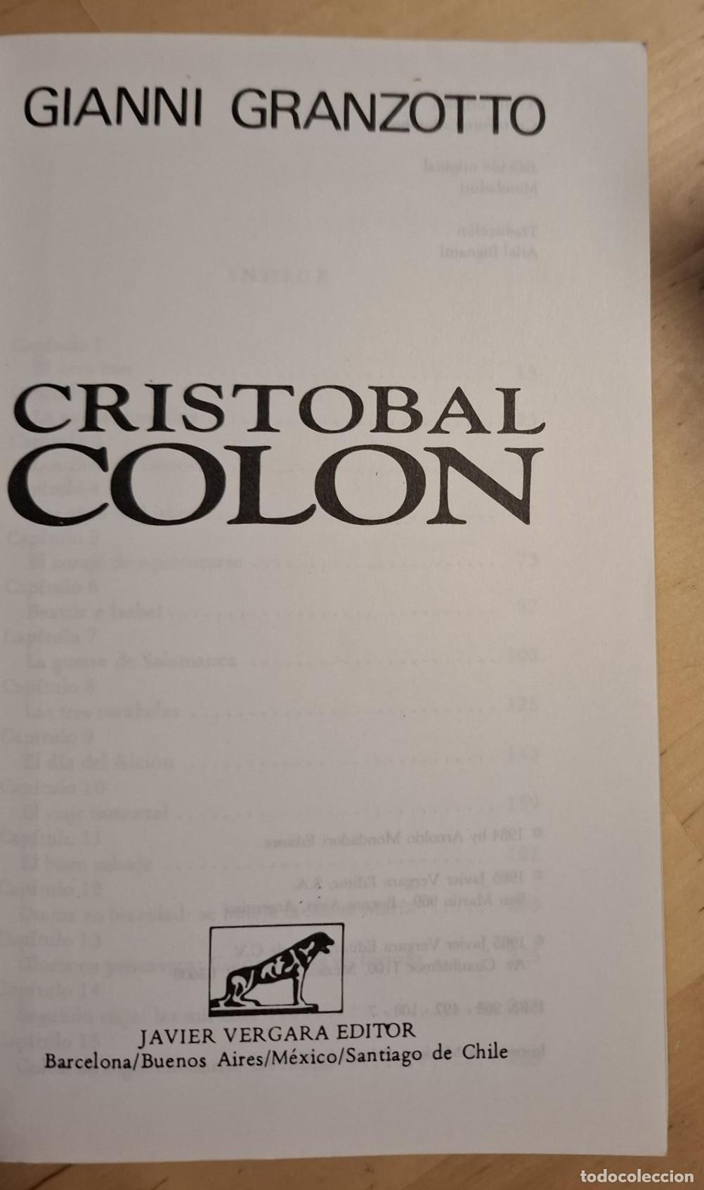 Libros: GIanni Granzotto - CRISTOBAL COLON - Foto 2