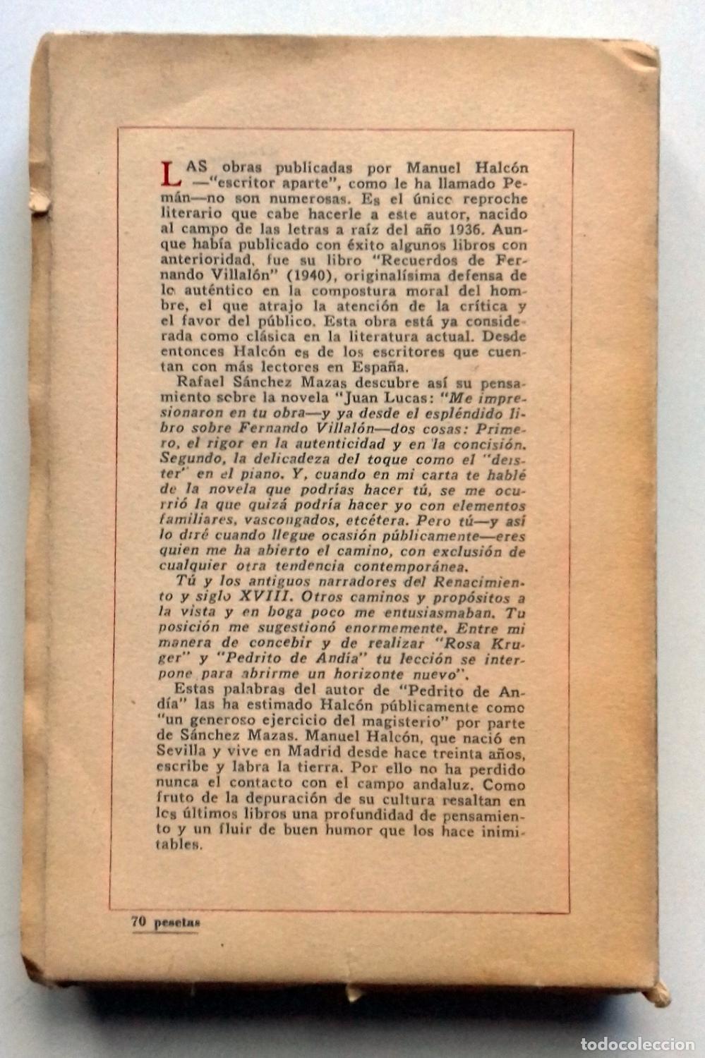 Libros: Halc&oacute;n, Manuel - MON&Oacute;LOGO DE UNA MUJER FR&Iacute;A - Foto 4