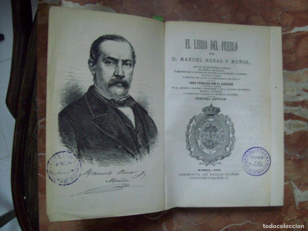 Libros: Henao y Mu&ntilde;oz, Manuel - EL LIBRO DEL PUEBLO - Foto 1