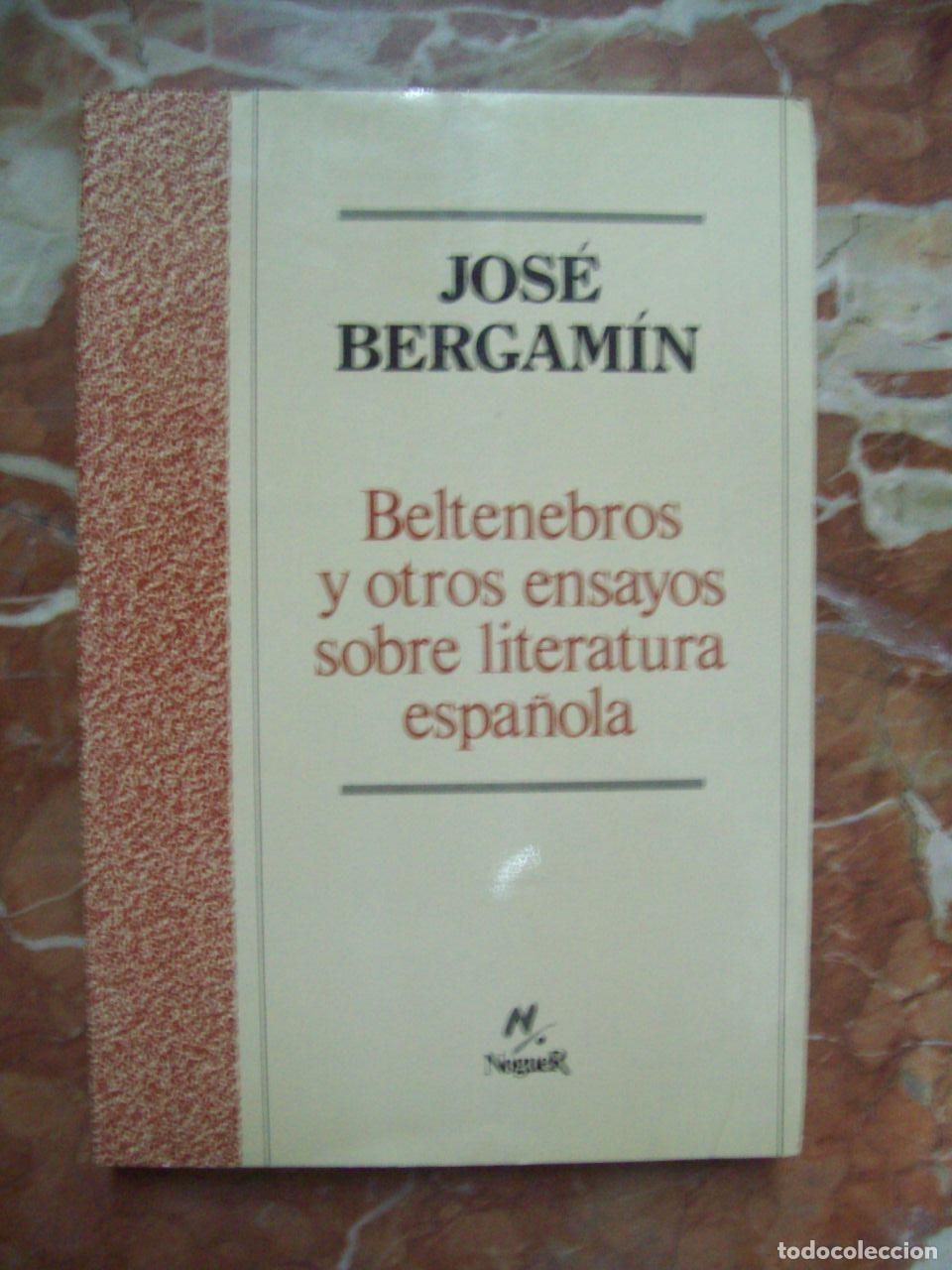 B&uuml;cher: Bergam&iacute;n, Jos&eacute; - BELTENEBROS Y OTROS ENSAYOS SOBRE LITERATURA ESPA&Ntilde;OLA