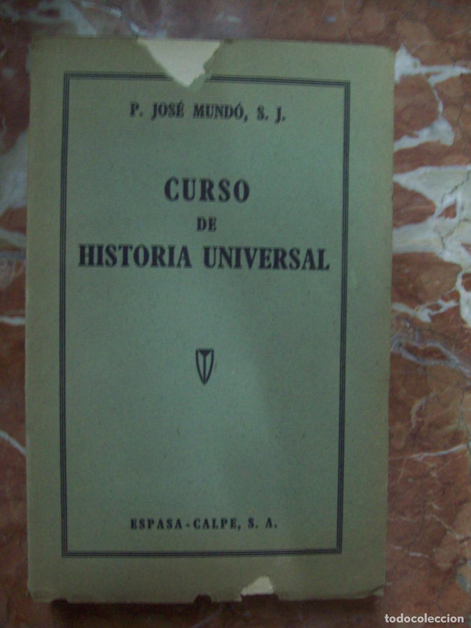 Libros: Mund&oacute;, Jos&eacute; - CURSO DE HISTORIA UNIVERSAL - Foto 1