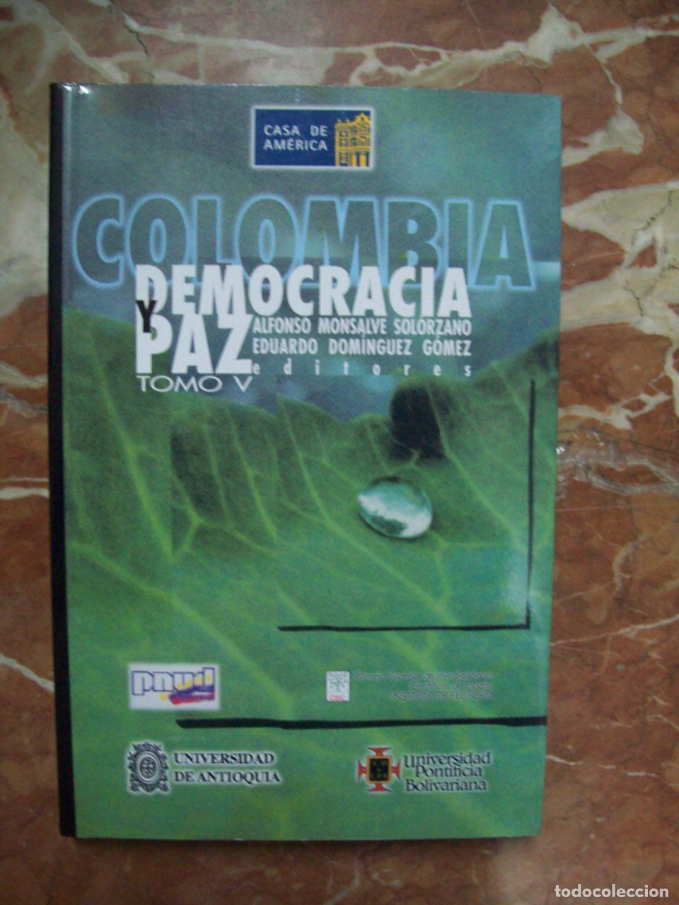 Libros: VV.AA. - COLOMBIA: DEMOCRACIA Y PAZ. TOMO V - Foto 1