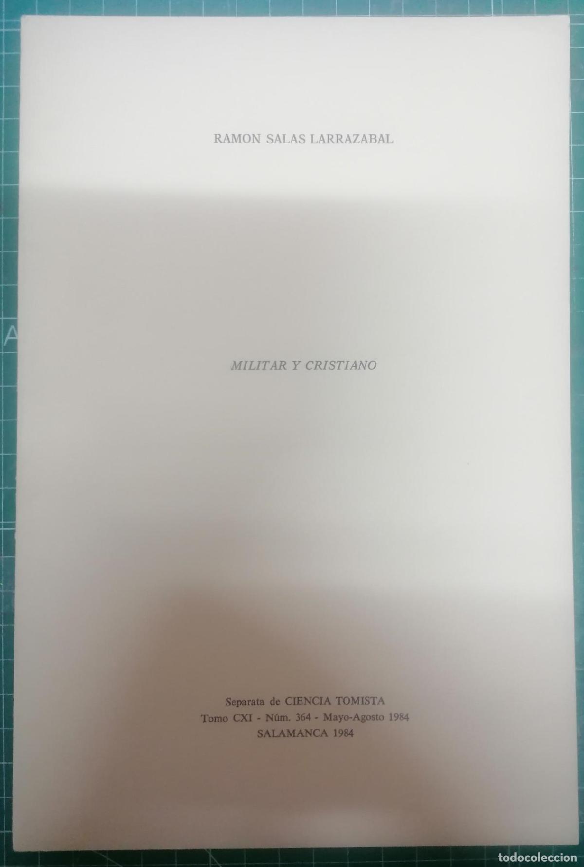 Libri di seconda mano: Salas Larraz&aacute;bal, Ram&oacute;n - MILITAR Y CRISTIANO