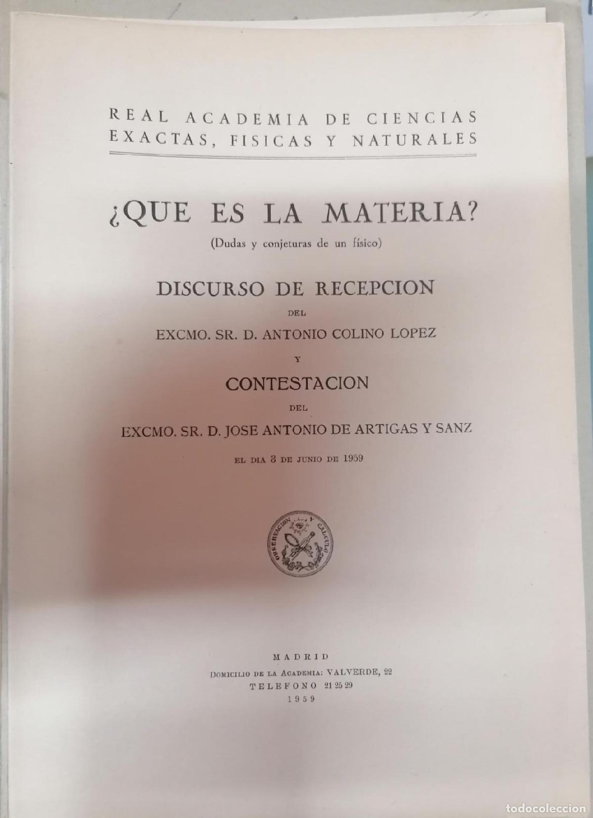 Libri di seconda mano: Colino L&oacute;pez, Antonio - &iquest;QU&Eacute; ES LA MATERIA?