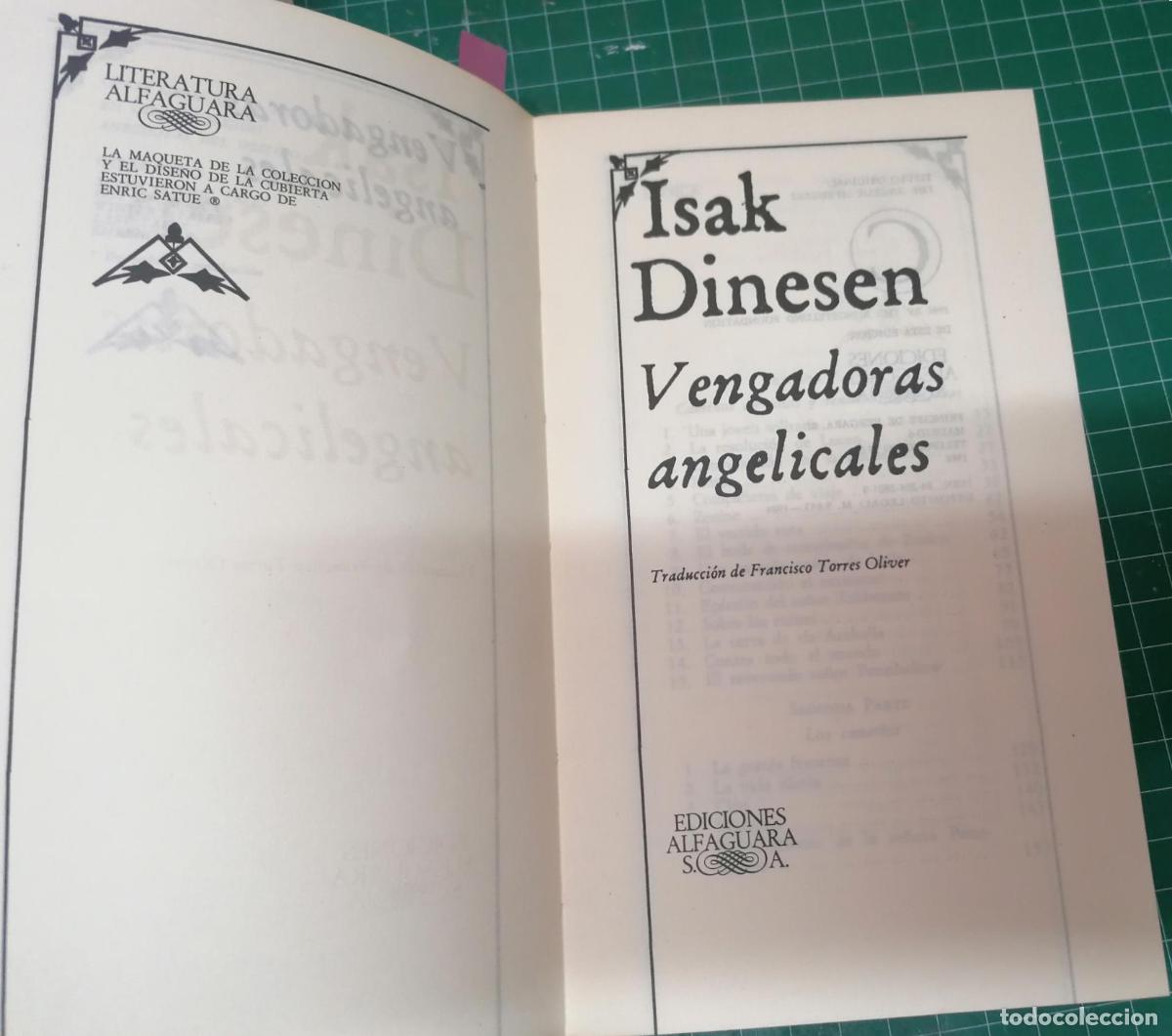 Libros: Dinesen, Isak - VENGADORAS ANGELICALES - Foto 2