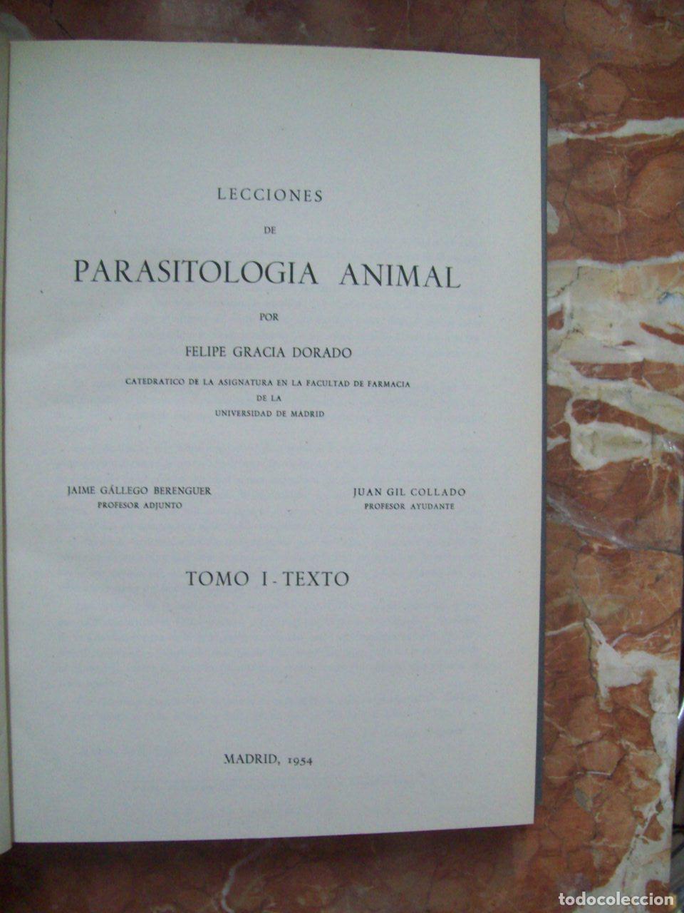 Livres: Gracia dorado, Felipe, Jaime Gallego Berenguer y Juan Gil Collado - LECCIONES DE PARASITOLOG&Iacute;A ANIMA