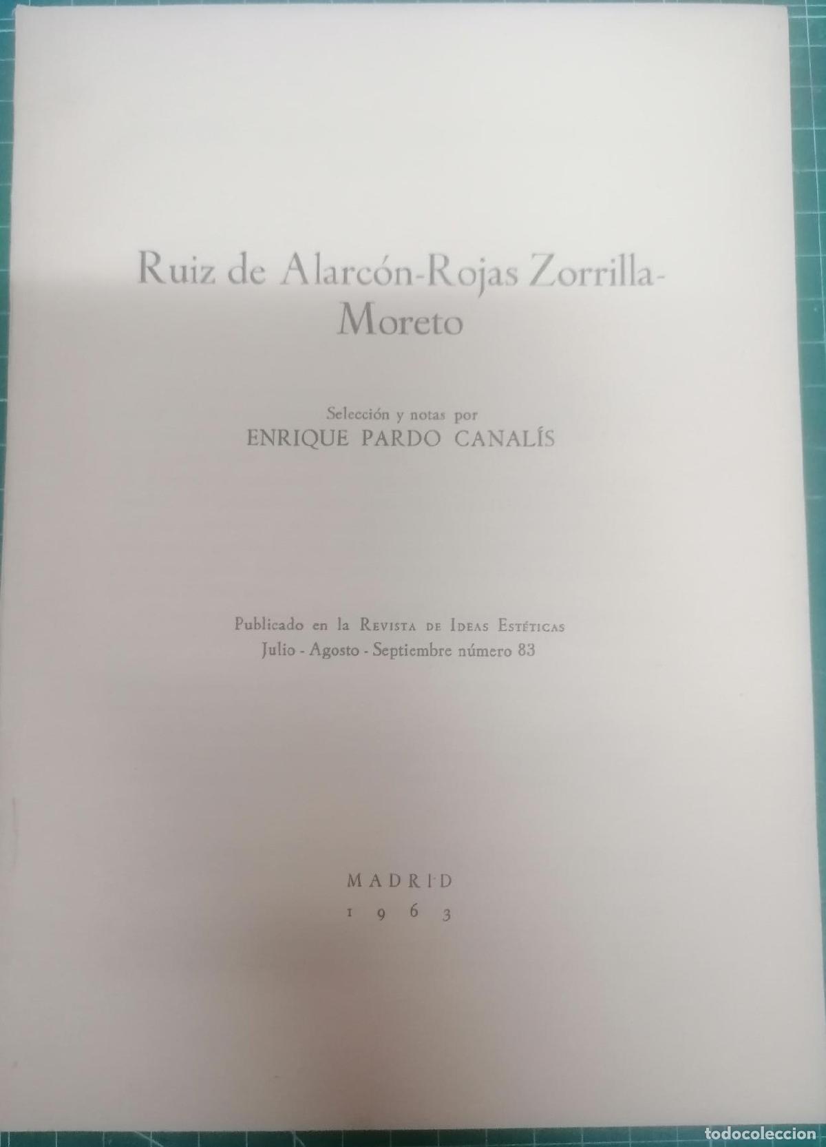 Livros em segunda m&atilde;o: Pardo Canal&iacute;s, Enrique (Selecci&oacute;n y notas) - RUIZ DE ALARC&Oacute;N-ROJAS ZORRILLA-MORETO