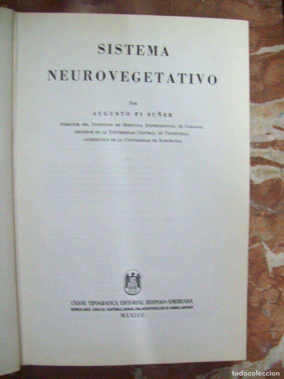 Libri di seconda mano: Pi Su&ntilde;er, Augusto - SISTEMA NEUROVEGETATIVO