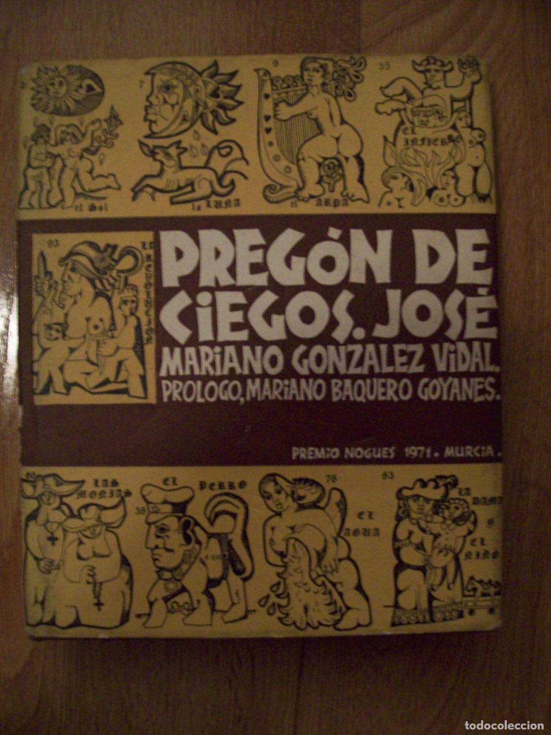 Libros: Gonz&aacute;lez Vidal, Jos&eacute; Mariano - PREG&Oacute;N DE CIEGOS - Foto 1
