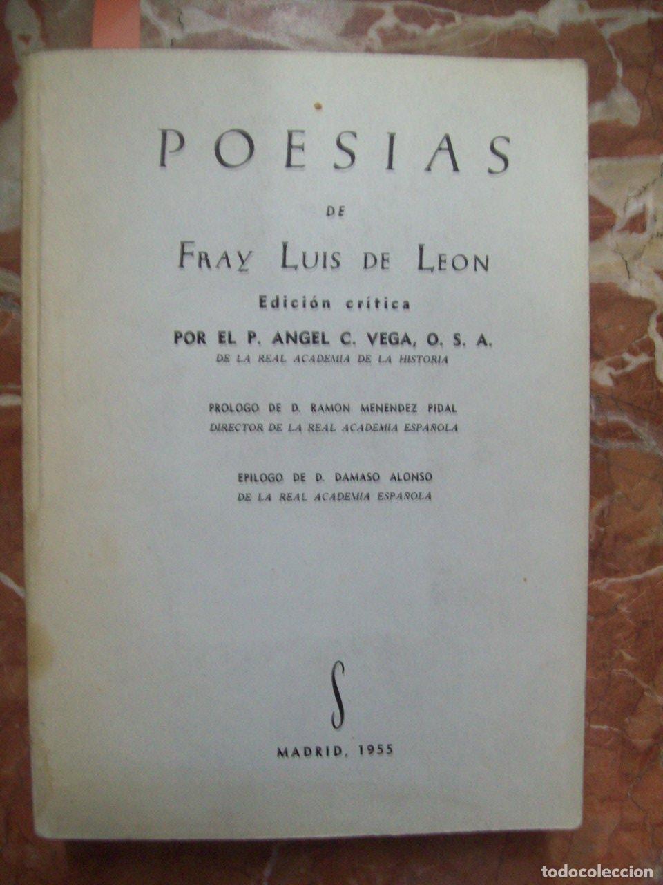Libros: Fray Luis de Le&oacute;n - POES&Iacute;AS - Foto 1
