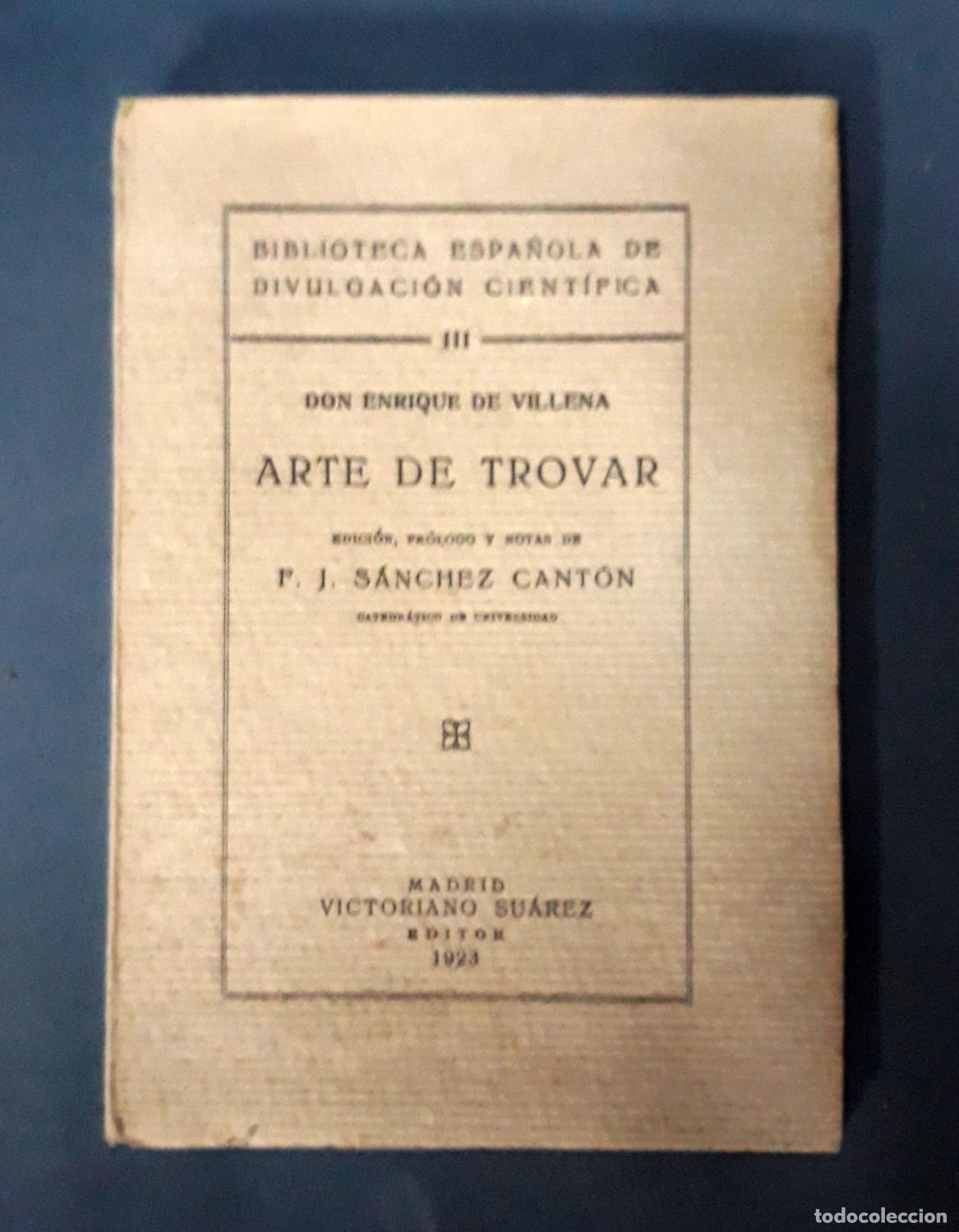 Libros: Enrique de Villena - ARTE DE TROVAR - Foto 1