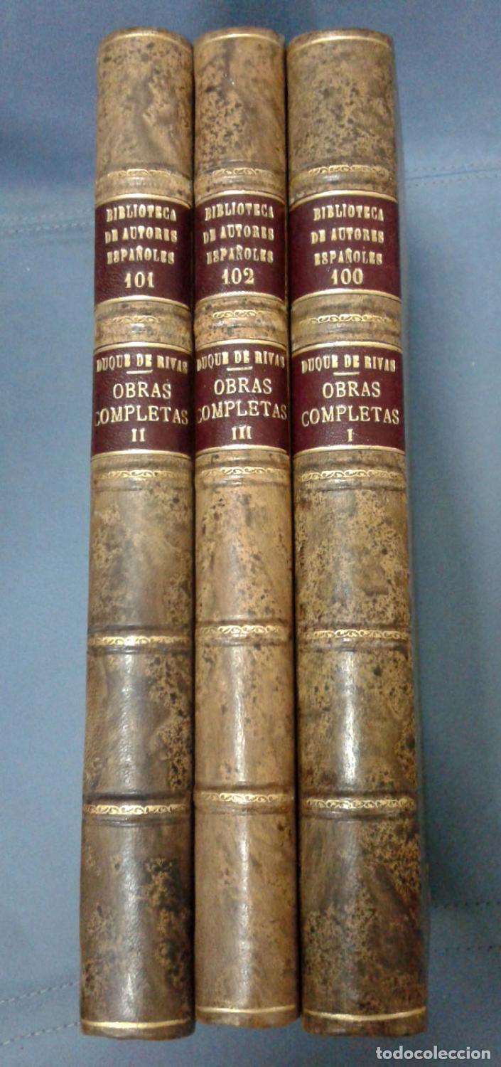 Libros: Duque de Rivas - OBRAS COMPLETAS. 3 vols. (completo) - Foto 1