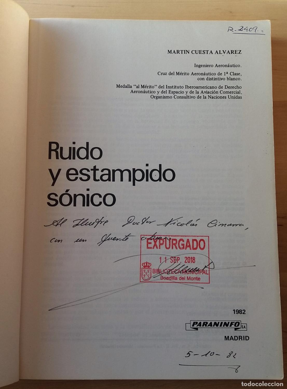 Libros: Mart&iacute;n Cuesta Alvarez - RUIDO Y ESTAMPIDO S&Oacute;NICO - Foto 2