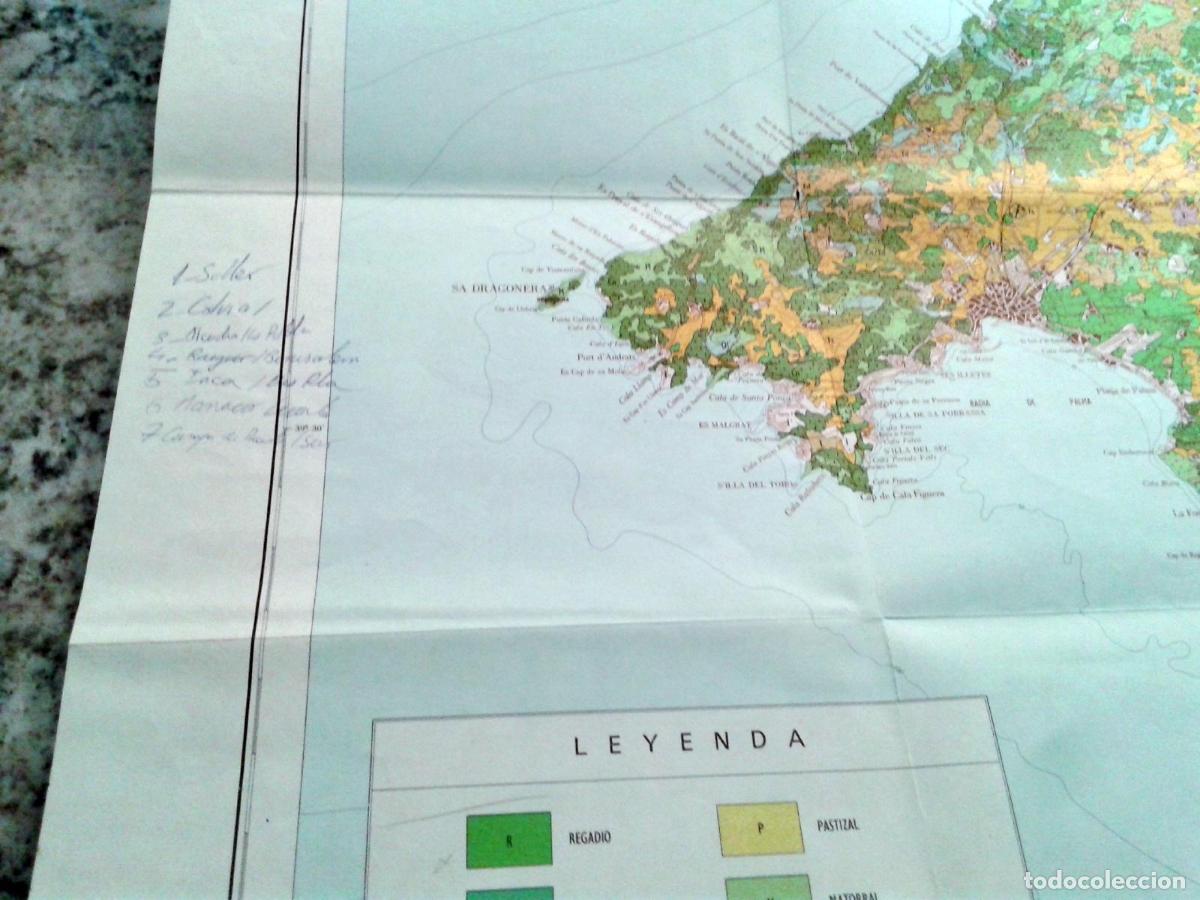 Libros: MAPA DE CULTIVOS Y APROVECHAMIENTOS DE LA PROVINCIA DE BALEARES + MAPA. Memoria - Foto 2