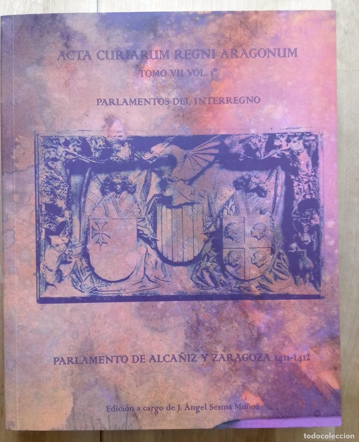 Libri di seconda mano: M&ordf; Teresa Iranzo Mu&ntilde;i&oacute;. Carlos Laliena Corbera entre otros - ACTA CURIARUM REGNI ARAGONUM. TOMO VII