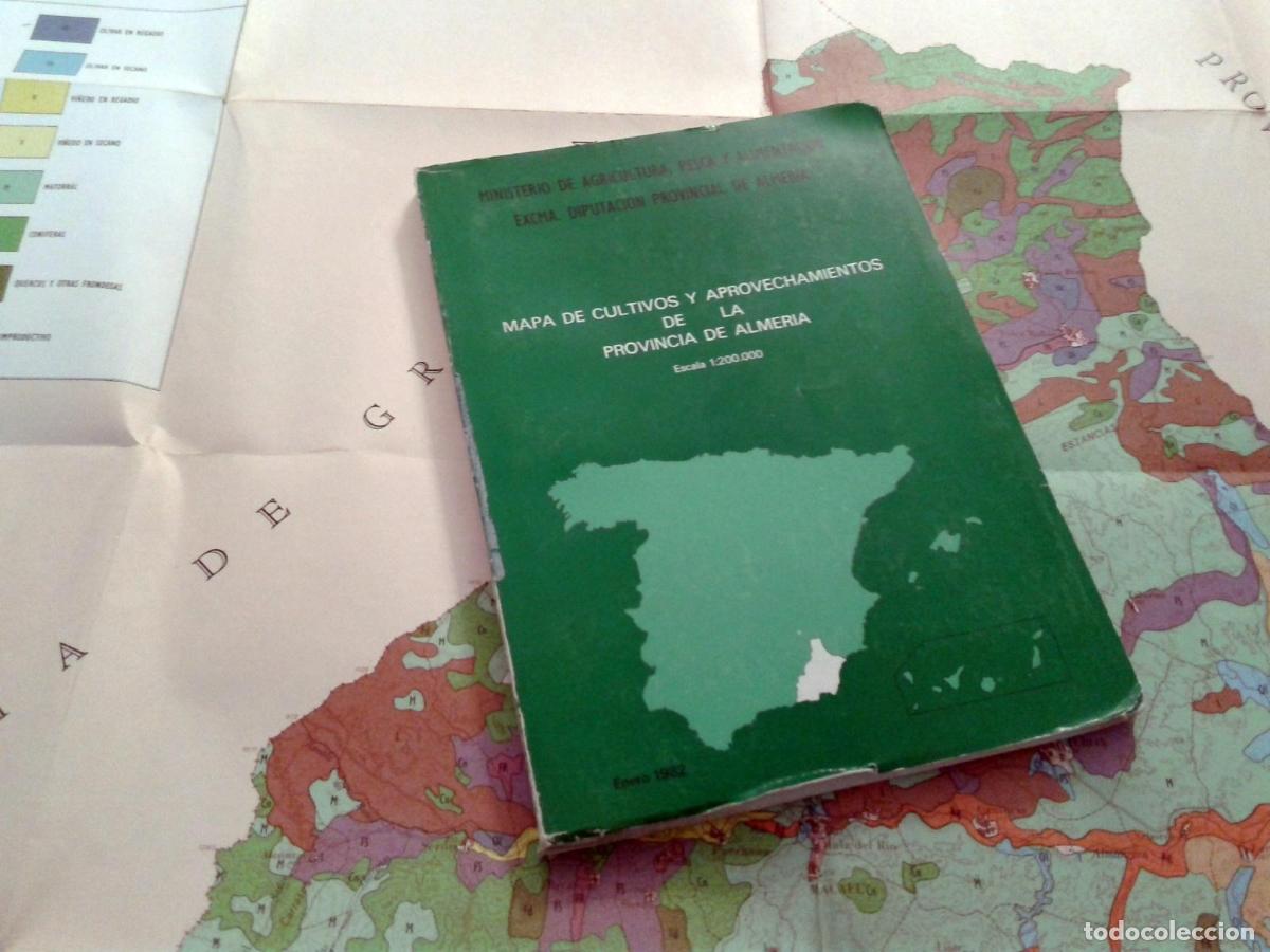 Libros: MAPA DE CULTIVOS Y APROVECHAMIENTOS DE LA PROVINCIA DE ALMERIA + MAPA - Foto 1