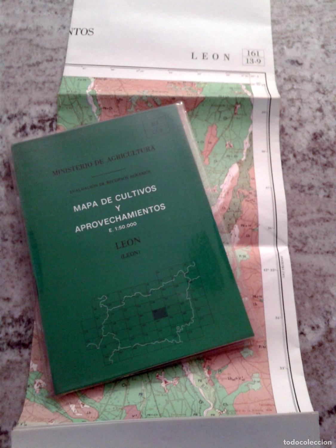 Libros: MAPA DE CULTIVOS Y APROVECHAMIENTOS. LE&Oacute;N - Foto 1