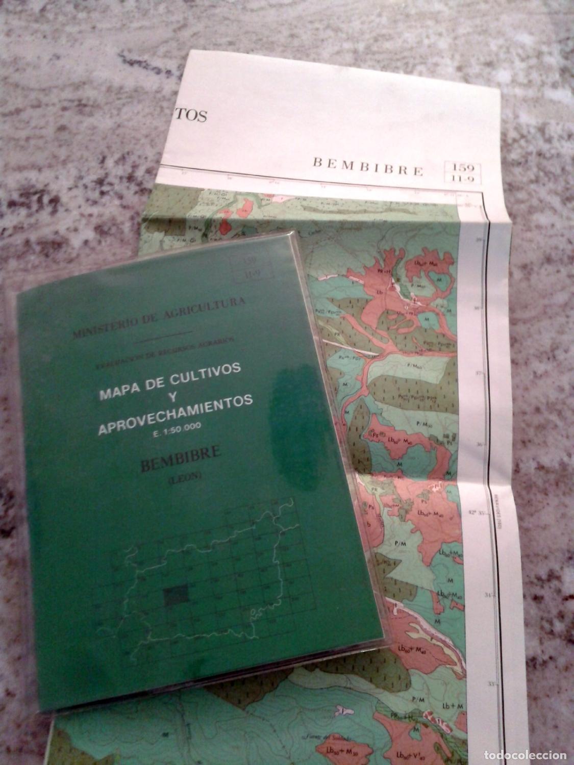 Libros: MAPA DE CULTIVOS Y APROVECHAMIENTOS. Bembibre. Le&oacute;n - Foto 1