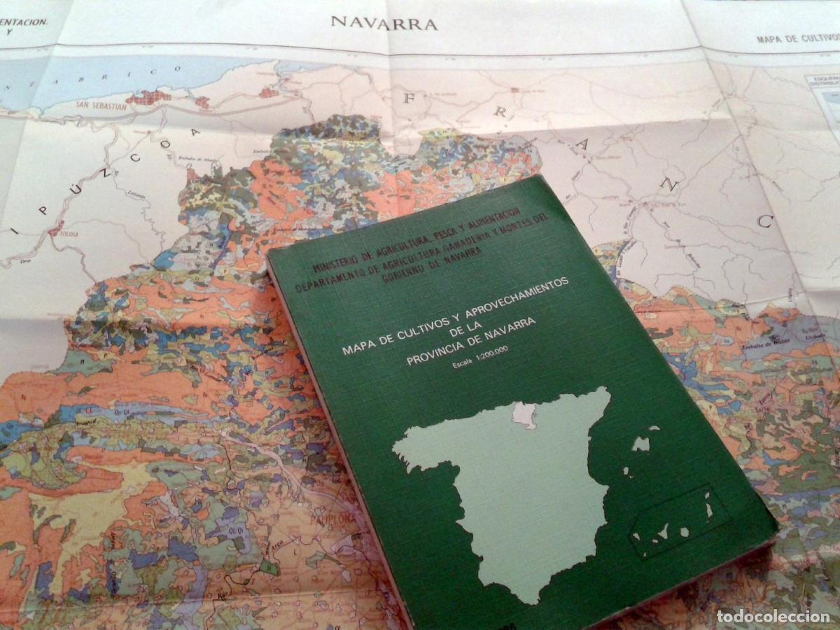 Libros: MAPA DE CULTIVOS Y APROVECHAMIENTOS DE LA PROVINCIA DE NAVARRA + MAPA. Memoria - Foto 1
