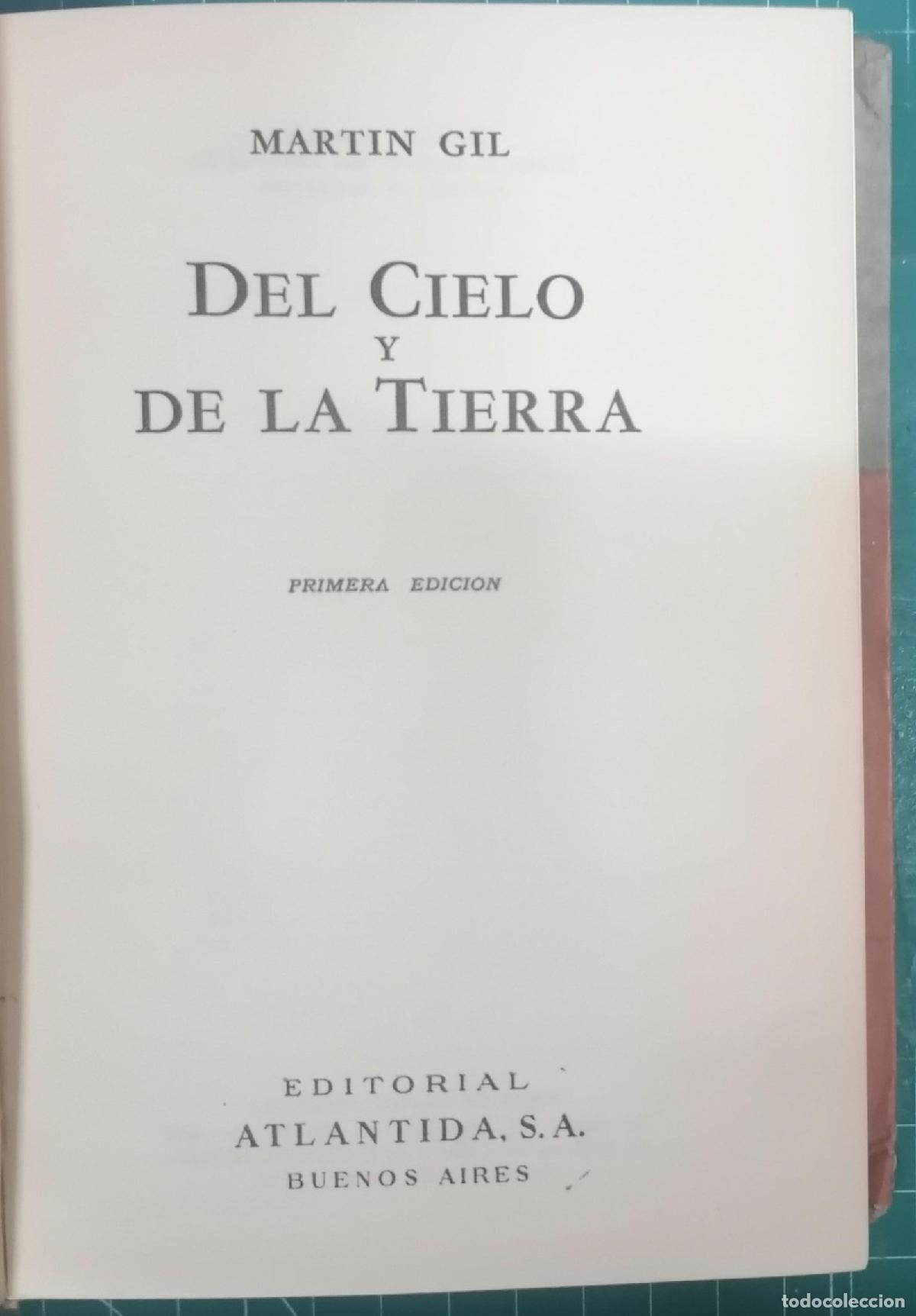 Libros: Mart&iacute;n Gil - DEL CIELO Y DE LA TIERRA - Foto 2
