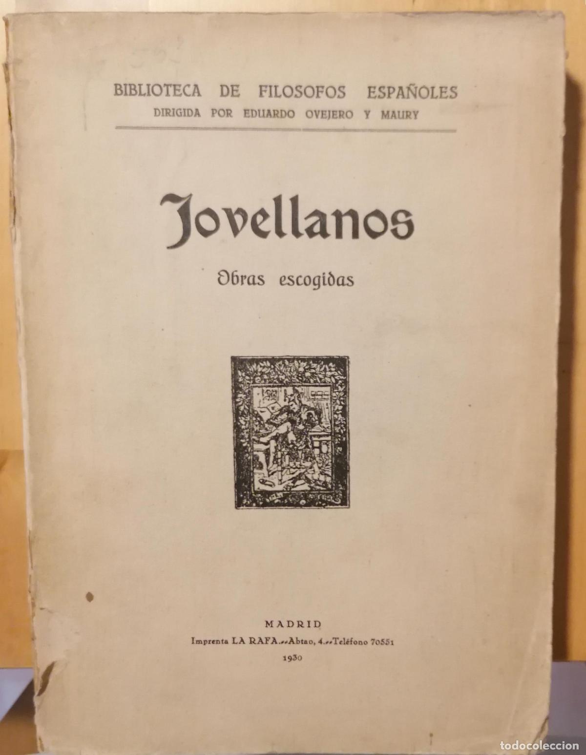 Libros: Jovellanos - OBRAS ESCOGIDAS - Foto 1