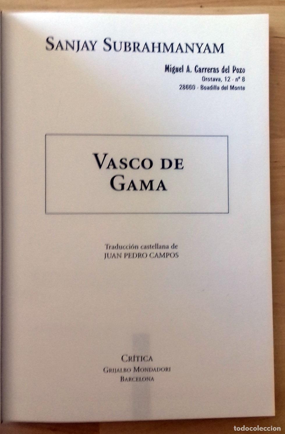 Libros: Sanjay Subrahmanyam - VASCO DE GAMA - Foto 2
