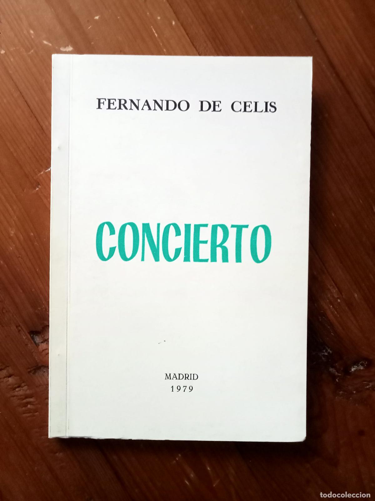 Libros: Fernando de Celis - CONCIERTO - Foto 1