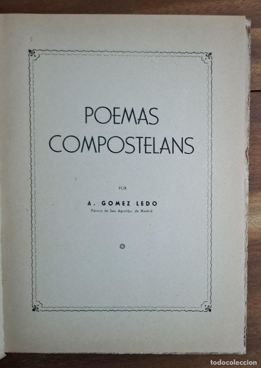 Libros: A. G&oacute;mez Ledo - POEMAS COMPOSTELANS - Foto 2